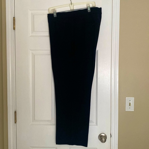 Briggs New York Pants - Briggs black knit trousers with stretchy waist band, Sz 18W, EUC
